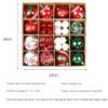 36PCS Christmas Decoration Ball, Bright Ball Christmas Tree Accessories, Christmas Decorations, Used for Family Decoration Wedding Party view 2