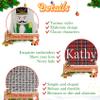YOUBEMAGIC Set of 6, 18" Personalized Christmas Stockings with Embroidery Names for Family Decor Customized Linen Stocking with Red Buffalo Plaid Cuff (Santa Snowman Penguin Bear Unicorn Angel) view 4