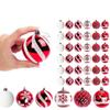 36 Hand-Painted Christmas Ball Sets, 6cm Christmas Ball Gift Box Sets, Christmas for Home Decoration Wedding Party, Christmas Tree Plastic Pendant view 1