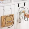 Hemoton Wear-resistant Decorative Pot Lid Organizer Split Design for Easy Kitchen Storage and Utensil Rest for Cooking and Pot Lid Management view 2