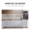 Hemoton Wear-resistant Decorative Pot Lid Organizer Split Design for Easy Kitchen Storage and Utensil Rest for Cooking and Pot Lid Management view 4