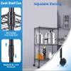 3-Tier Wire Storage Shelves, Heavy Duty Adjustable Shelving Unit with Wheels, Metal Shelf Organizer Storage Rack Shelves for Bedroom Kitchen Office, 450 LBS Capacity, 23" L x 13" W x 32" H, Black view 4