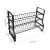 Alvinlite Spice Rack Organizer Countertop 3 Layers Stainless Steel Seasoning Counter Shelf for Home Kitchen Cabinet Restaurant view 2