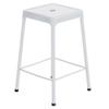 Home Square 25" Steel Backless Counter Stool in Glossy White - Set of 2 view 3