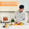 Zerodeko 1pc Rotatable Double-Layer Storage Rack for Bathroom and Kitchen Transparent Organizer Shelf for Cosmetics Spices and Household Items Space-Saving Design Anti-Slip Feature view 4