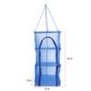 Drying Rack 4 Layers, Hanging Drying Rack Folding Fish Net with Zipper for Shrimp Fish Fruit Vegetables Drying Mesh view 4