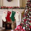 guccde Personalized Christmas Stocking Large Custom Knitted Embroidered Name Xmas Stocking for Family Kids Pets Fireplace Party Decor view 3