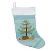 Caroline's Treasures CK4539CS Garden Snail Merry Christmas Christmas Stocking Fireplace Hanging Stockings Christmas Season Party Decor Family Holiday Decorations view 2