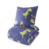 BONPERLA Animals Bedding Set, Twin Size Bedspread Set, Dinosaur Navy Blue Themed Coverlet, Kids Boys Bedding, (Twin) view 1