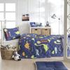 BONPERLA Animals Bedding Set, Twin Size Bedspread Set, Dinosaur Navy Blue Themed Coverlet, Kids Boys Bedding, (Twin) view 2