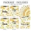 Azbuk Guess How Many Honeycombs Game for Baby Shower, 50 how many Cards and 1 Box, Funny Baby Shower Game Ideas for Boys or Girls, Bee Theme Party Decorations view 3