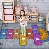 Hopscotch Rug Kids Rug Play Mat for Playroom,Fun Educational Carpet & Area Rugs, Non-Slip Numbers Learning Nursery Rug for Children Bedroom Classroom,Gift for Girls & Boys 6.6X10ft/79X118IN view 2
