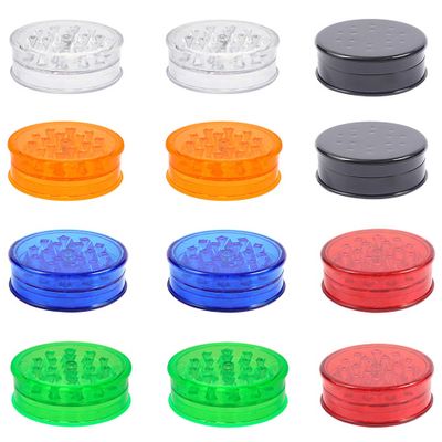 12 Pack Herb Grinder, 2.3in Small Spice Grinder With Storage, Portable And Disposable Plastic Grinder,Mix