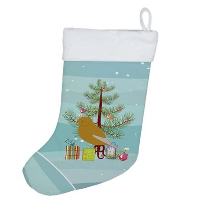 Caroline's Treasures CK4483CS Norwich Canary Merry Christmas Christmas Stocking Fireplace Hanging Stockings Christmas Season Party Decor Family Holiday Decorations