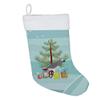 Caroline's Treasures CK4495CS African Grey Parrot Merry Christmas Christmas Stocking Fireplace Hanging Stockings Christmas Season Party Decor Family Holiday Decorations view 2