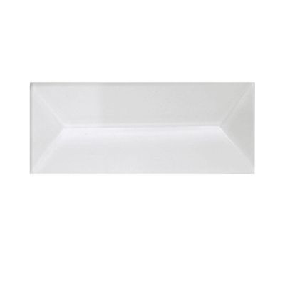 1"X3" REC. Clear Peaked Glass Bevel 10 Pack