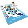 Hopscotch Rug Kids Rug Play Mat for Playroom,Fun Educational Carpet & Area Rugs, Non-Slip Numbers Learning Nursery Rug for Children Bedroom Classroom,Gift for Girls & Boys 6.6X10ft/79X118IN view 1