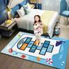 Hopscotch Rug Kids Rug Play Mat for Playroom,Fun Educational Carpet & Area Rugs, Non-Slip Numbers Learning Nursery Rug for Children Bedroom Classroom,Gift for Girls & Boys 6.6X10ft/79X118IN view 2