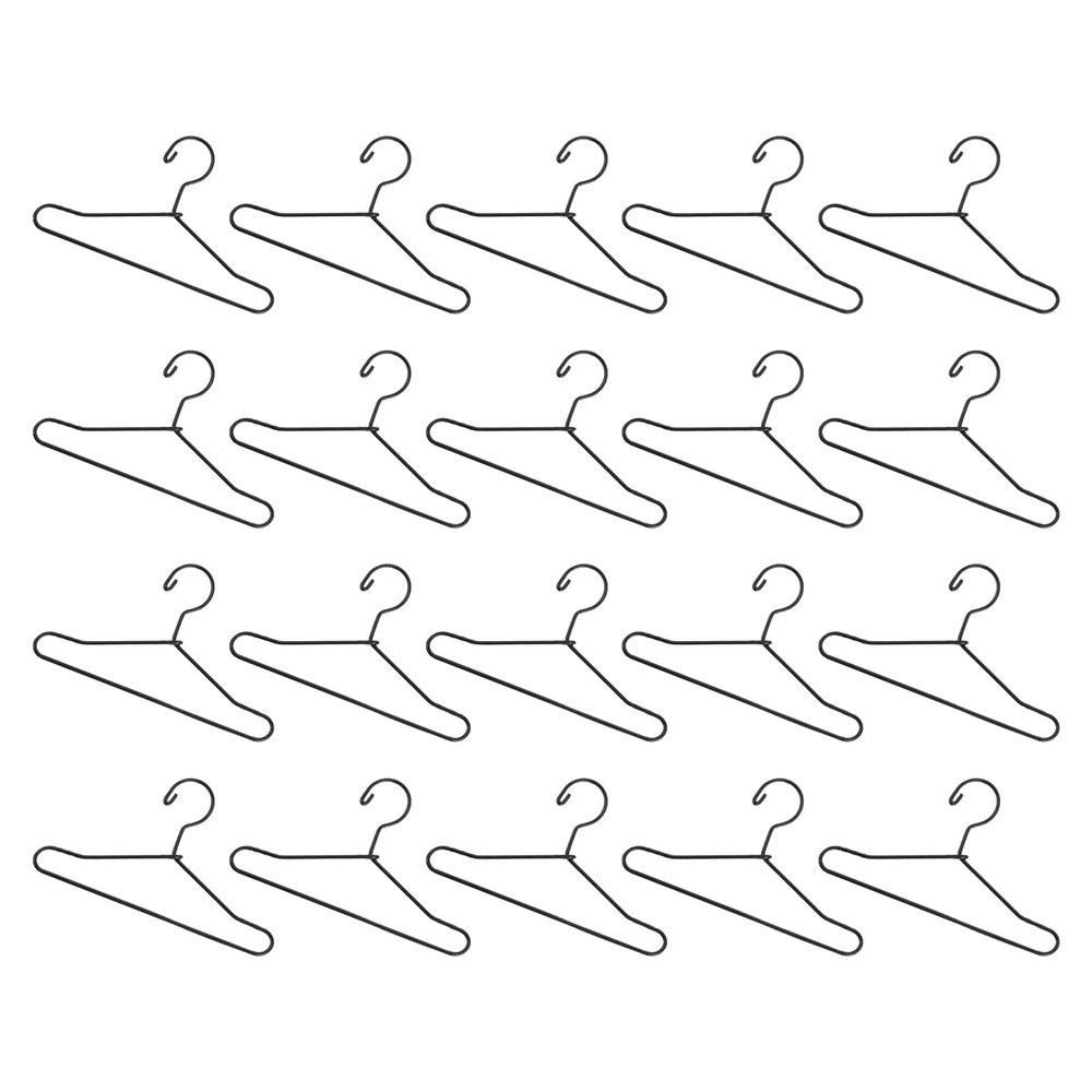EXCEART 20 Pcs Doll Hanger Dolls Accessory Hanger Furniture House Supplies Mini Clothes Stand Dress s Small s Clothes Support Metal Storage Bag Baby Wooden