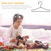 EXCEART 20 Pcs Doll Hanger Dolls Accessory Hanger Furniture House Supplies Mini Clothes Stand Dress s Small s Clothes Support Metal Storage Bag Baby Wooden view 3