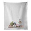 Caroline's Treasures CK8128WTKT Cocker Spaniel Black and White with Christmas Wonderland White Kitchen Towel Set of 2 Dish Towels Decorative Bathroom Hand towel for Hand, Face, Hair, Yoga, Tea, Dishcl view 1