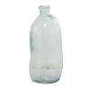 Deco 79 Recycled Glass Handmade Decorative Vase Spanish Bottleneck Centerpiece Vase, Flower Vase for Home Decoration 13" x 13" x 29", Blue view 1