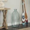 Deco 79 Recycled Glass Handmade Decorative Vase Spanish Bottleneck Centerpiece Vase, Flower Vase for Home Decoration 13" x 13" x 29", Blue view 2