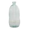 Deco 79 Recycled Glass Handmade Decorative Vase Spanish Bottleneck Centerpiece Vase, Flower Vase for Home Decoration 13" x 13" x 29", Blue view 3