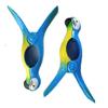 4 Set (8 Ct) 2X Blue Flipflop / 2X Blue Parrot Beach Towel Clips Jumbo Size for Beach Chair, Cruise Beach Patio, Pool Accessories for Chairs, Household Clip, Baby Stroller view 3