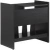 Crosley Furniture Portland Record Player Stand, Media Console with Vinyl Storage, Modern Home Organizer, Black view 3
