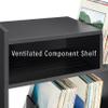 Crosley Furniture Portland Record Player Stand, Media Console with Vinyl Storage, Modern Home Organizer, Black view 4