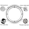 12 Inch Aluminium Lazy Susan Turntable Bearing,Heavy Duty Aluminium Rotating Bearing Turntable,360 Degree Rotating Lazy Susan Ball Bearing (Color : Silver, Size : 400mm (16 inches)) view 3