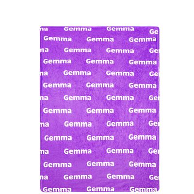 Personalized Throw Blankets Gift for Girls Boys, Custom Baby Blanket with Name,Birthday Gift for Her Him, Super Soft Blanket Gift for Her Christmas Memorial Day Valentines Day Gifts (Purple)