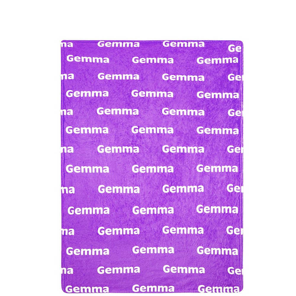 Personalized Throw Blankets Gift for Girls Boys, Custom Baby Blanket with Name,Birthday Gift for Her Him, Super Soft Blanket Gift for Her Christmas Memorial Day Valentines Day Gifts (Purple)