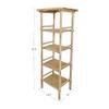 5-Tier Bamboo Storage Shelf view 2