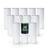 AGH 25 Pack 20oz Sublimation Tumblers, Stainless Steel Vacuum Insulated with Lids & Straws, Double Wall Sublimation Blanks Coffee Tumblers view 1
