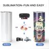 AGH 25 Pack 20oz Sublimation Tumblers, Stainless Steel Vacuum Insulated with Lids & Straws, Double Wall Sublimation Blanks Coffee Tumblers view 4