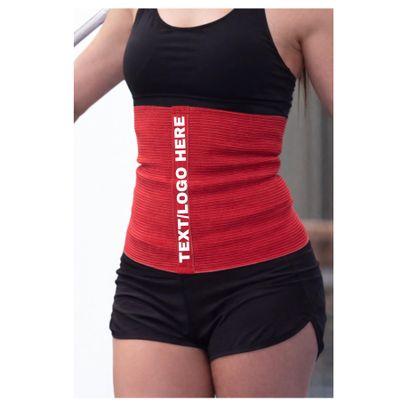 SG TRAINING FIT #1 Custom Text/Logo Sport Pro Wool Cotton Warming Belt Relieves Back Pain Supports Lumbar and Muscles Optimal Compression for Men and Women. (1, Red)