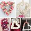 3pcs Metal Floral Frame Iron Wreath Rack Wedding Wreath Rings Diy Iron Wreath Support Garland Accessories Wreath Frame Diy Wreath Frame Valentine's Day Wreath Holder view 2