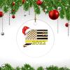Connecticut Home 2022 Ornament Connecticut Custom State Customized Round Ceramic Ornament Personalized Christmas Ornaments view 3