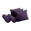 Cover ONLY Model V3 Twin Velvet Same Pipe Indoor Daybed Cushion Bolster - AD339 view 3