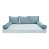 Cover ONLY Model V3 Twin Velvet Same Pipe Indoor Daybed Cushion Bolster - AD355 view 2