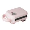 Electric Waffle Maker 5 in 1, Quick Breakfast Multifunctional Iron Machine, Compact Design, Breakfast Machine, Toaster, Non Stick Surface, for Waffles, Donuts, Sandwich, Steak Panini Gift,Pink view 1