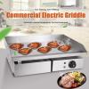 Electric Countertop Griddle, Stainless Steel Electric Griddle Countertop Hot Plate Commercial BBQ Grill, Burger Bacon Kitchen Barbeque Countertop for Fry Eggs, Pies, Meets, Hamburgers,818 view 3