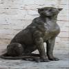 EUROPEAN BRONZE Art Nouveau Style Statue Sculpture Jaguar Wildlife Deco Style Bronze Figurine Gift Decor Sale Home Art view 1