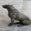 EUROPEAN BRONZE Art Nouveau Style Statue Sculpture Jaguar Wildlife Deco Style Bronze Figurine Gift Decor Sale Home Art view 3