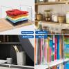 Acrylic Shelf Dividers for Closet Organization 6PCS Closet Shelf Divider Closet Dividers for Shelves Shelf Organizer for Closet Shelf Organizer For Wood Closet Separator Clear view 2