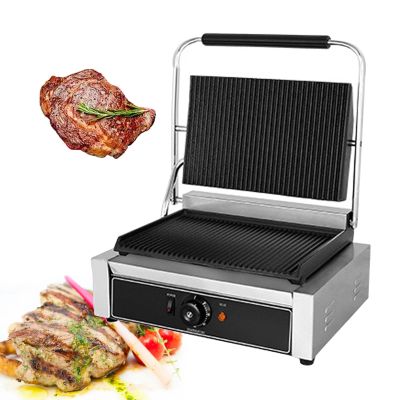 Large Electric Griddle Hot Cooking Plate, Commercial Stainless Steel Adjustable Countertop Hot Plate BBQ Grill, Heavy Duty Restaurant Nonstick Countertop Griddle for Home Barbecue,811e