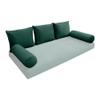 Cover ONLY Model V3 Full Velvet Knife Edge Indoor Daybed Cushion Bolster - AD317 view 1