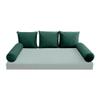 Cover ONLY Model V3 Full Velvet Knife Edge Indoor Daybed Cushion Bolster - AD317 view 2
